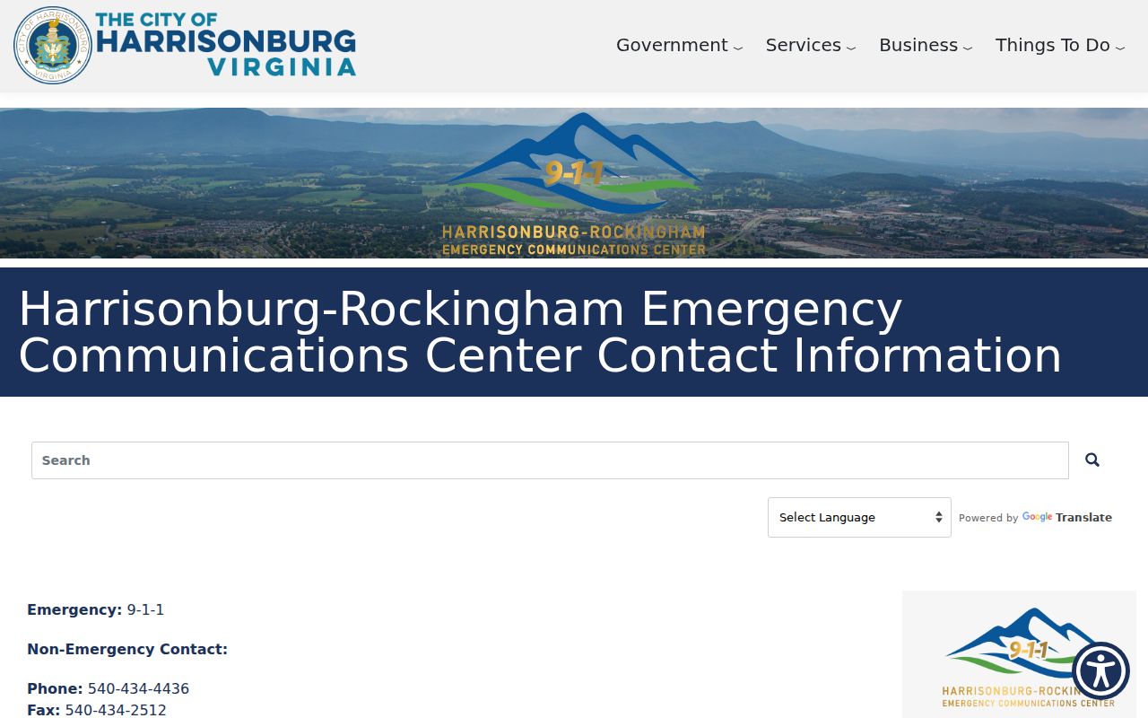 Harrisonburg criminal records channel for 911 audio and calls for service